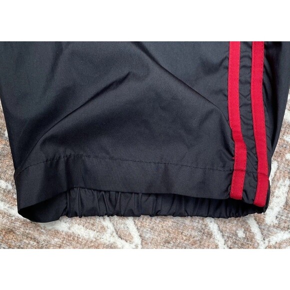 Vtg  Starter Track Pants Mens Size XL Black tango Red Stripes Windbreaker Retro - Picture 8 of 15